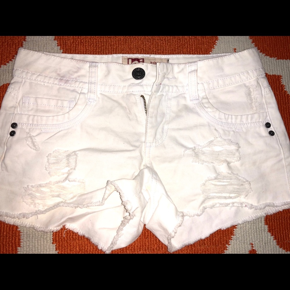 White short shorts